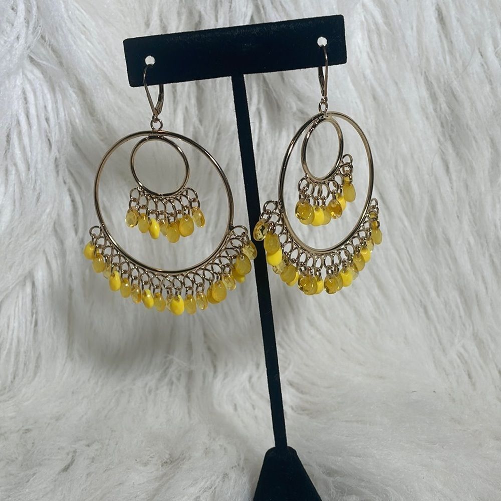 🍍Yellow Statement Earrings